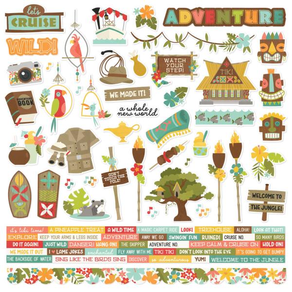 Simple Stories - Say Cheese Adventure At The Park  - Cardstock Sticker 