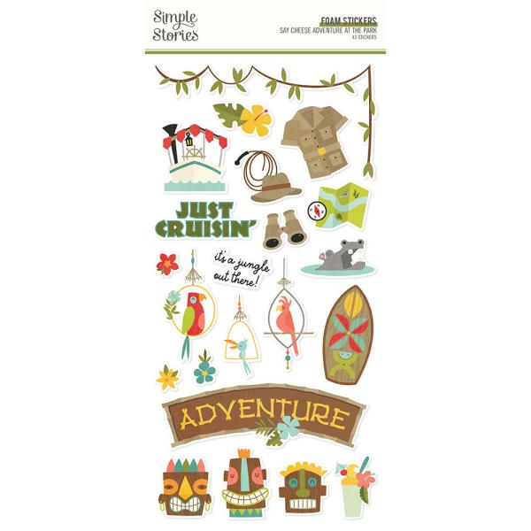 Simple Stories -  Say Cheese Adventure At The Park  - Foam Stickers 