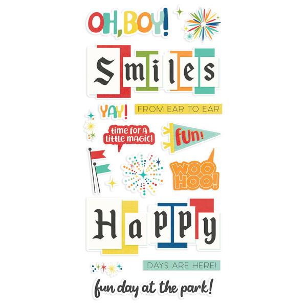 Simple Stories -  Say Cheese At The Park  - Foam Stickers 