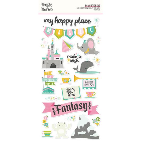 Simple Stories -  Say Cheese Fantasy At The Park  - Foam Stickers 