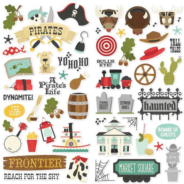 Simple Stories -  Say Cheese Frontier At The Park  - Foam Stickers 