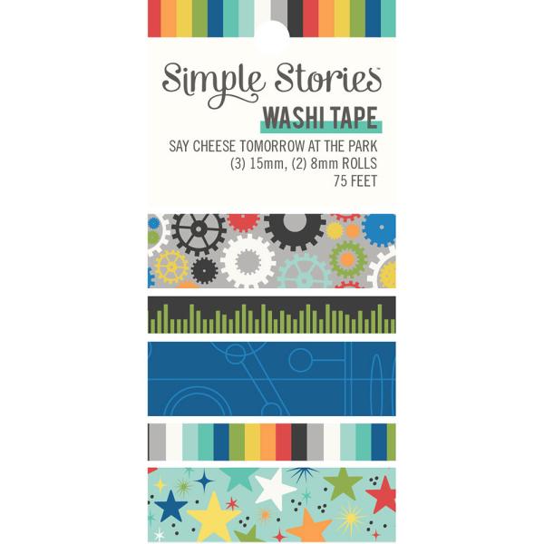 Simple Stories  " Say Cheese Tomorrow At The Park "  Washi Tape