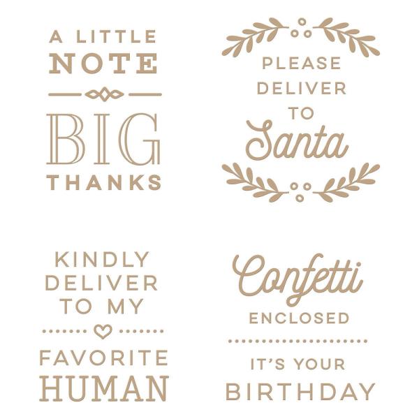 Spellbinders Hotfoil Plate - "All-Occasion Mailbox Greetings "