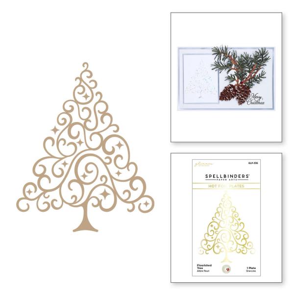 Spellbinders Hotfoil Plate - "Flourished Tree "