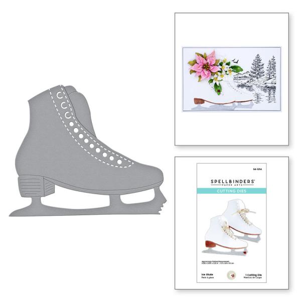 Spellbinders Die "Ice Skate Etched" Stanzschablone