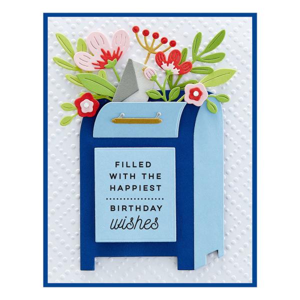 Spellbinders Stempelset - "Parcel & Post Sentiments" - Silikonstempel