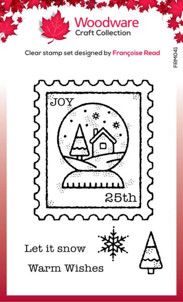 Woodware - Clear Stamps - Snow Globe  - Stempel 