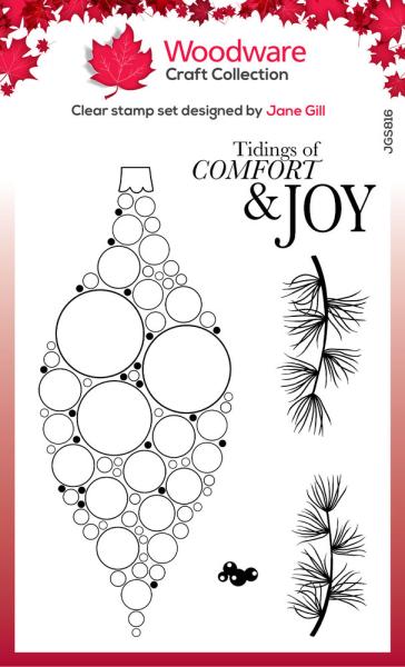 Woodware - Clear Stamps - Big Bubble Bauble Joy  - Stempel 