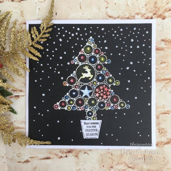 Woodware - Clear Stamps - Big Bubble Christmas Tree  - Stempel 