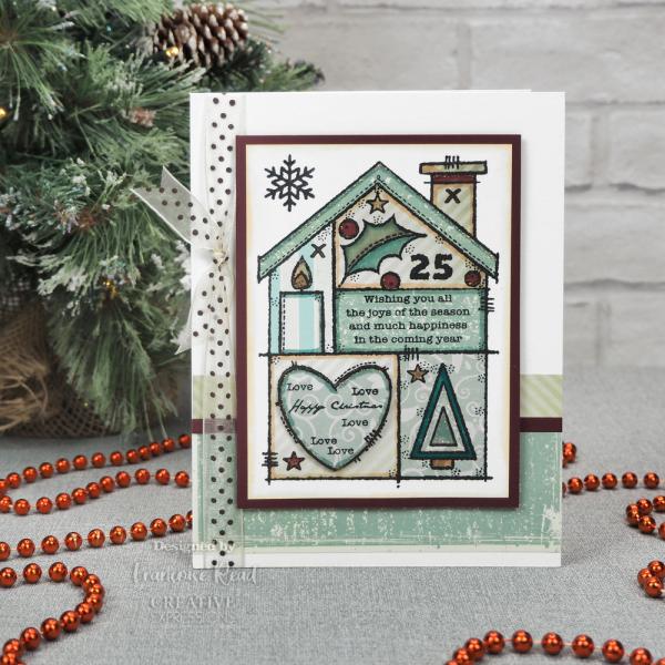 Woodware - Clear Stamps - Christmas House  - Stempel 