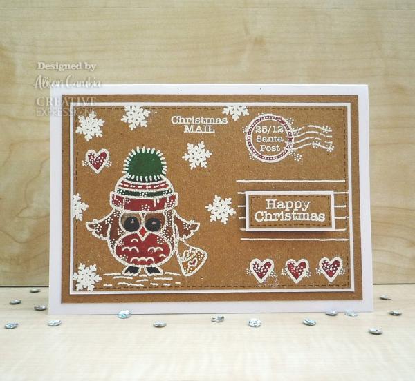 Woodware - Clear Stamps - Owl Christmas Mail  - Stempel 