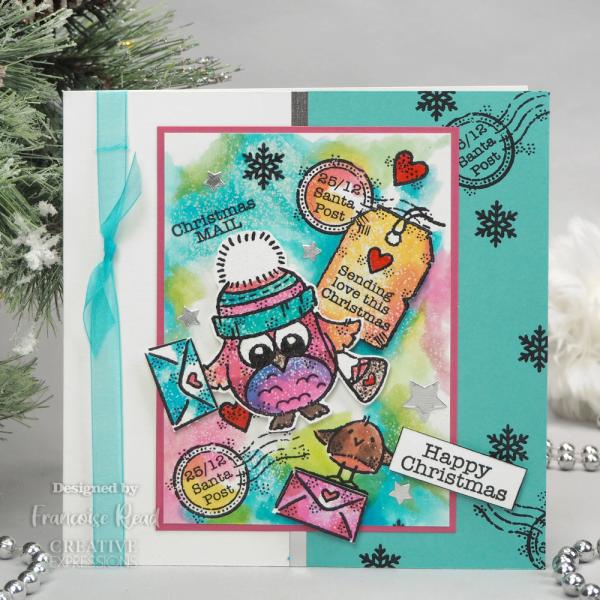 Woodware - Clear Stamps - Owl Christmas Mail  - Stempel 