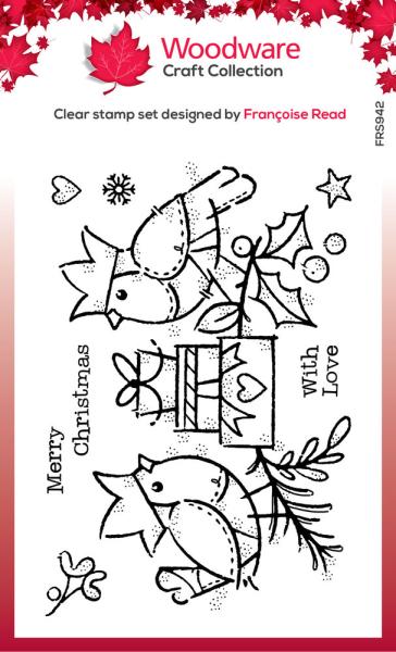 Woodware - Clear Stamps - Robin Party  - Stempel 