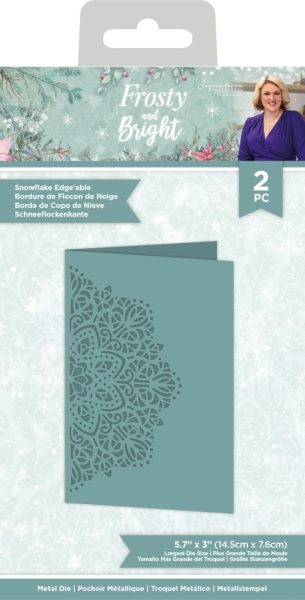 Crafters Companion -Frosty and Bright Metal Die Snowflake Edge'able - Stanze