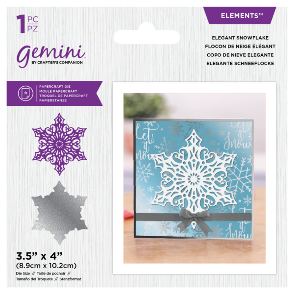 Gemini Elegant Snowflake  - Stanze - Elegante Schneeflocke