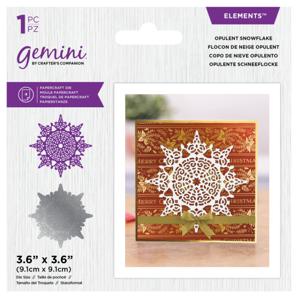 Gemini - Dies - Opulent Snowflake  - Stanze - Opulente Schneeflocke