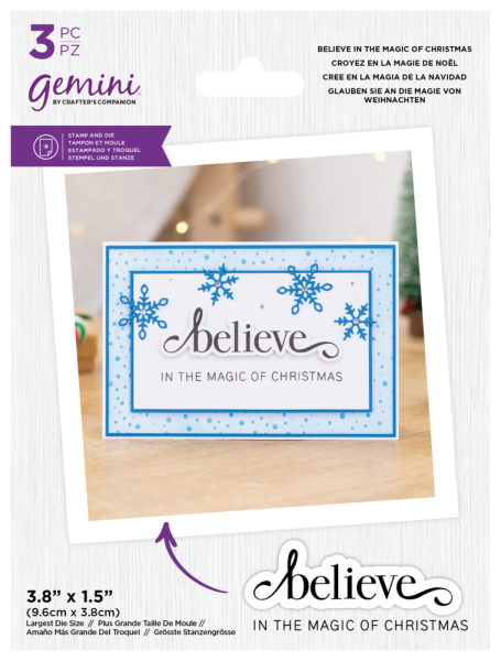 Gemini - Stamp & Dies - Believe in the Magic of Christmas - Stempel & Stanze 