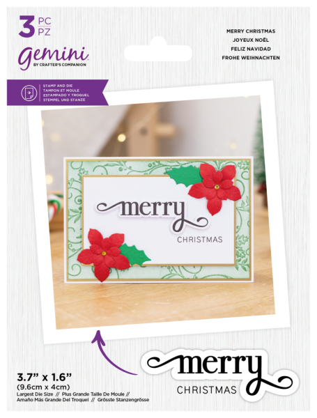 Gemini - Stamp & Dies - Merry Christmas - Stempel & Stanze 