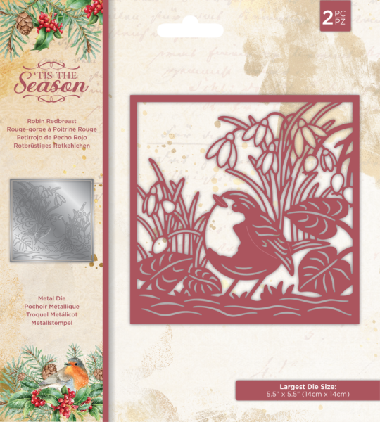 Crafters Companion - Dies -Robin Redbreast - Stanze