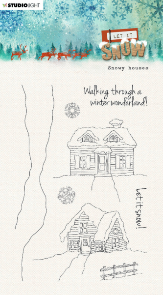 Studio Light - Clear Stamps "Snowy Houses" - Stempel 