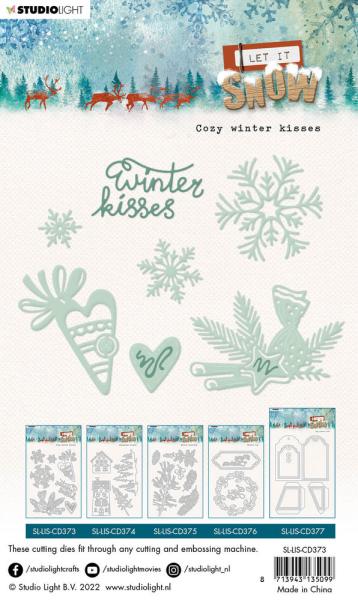 Studio Light - Die Cut -  Cozy Winter Kisses - Stanze