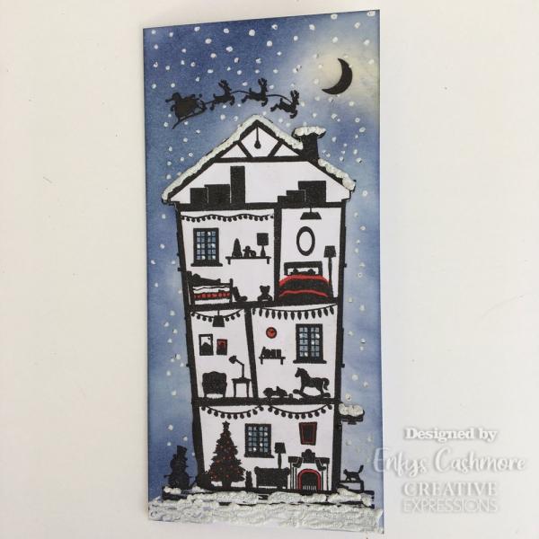 Creative Expressions - Rubber Stamp -  Christmas Town - Gummistempel