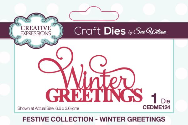 Creative Expressions - Craft Dies -  Festive Mini Expressions Winter Greetings - Stanze