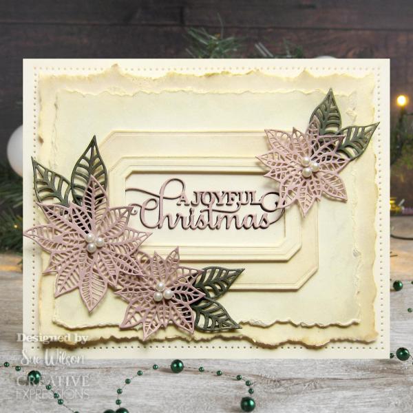 Creative Expressions - Craft Dies - Festive Poinsettia Trio - Stanze