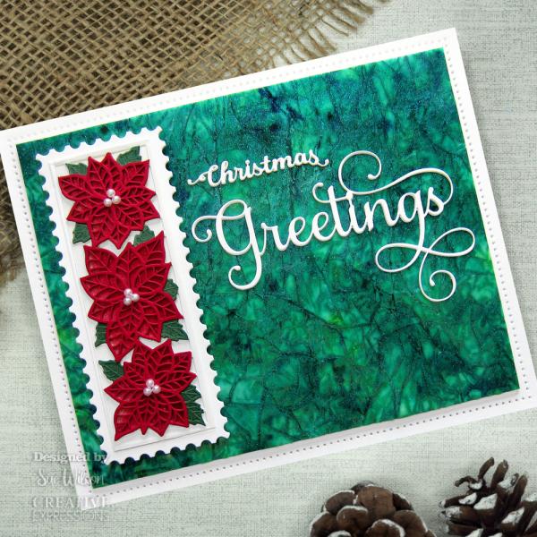 Creative Expressions - Craft Dies - Festive Poinsettia Trio - Stanze