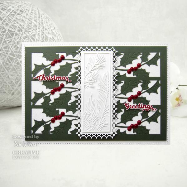 Creative Expressions - Craft Dies -  Festive Shadowed Sentiments - Stanze