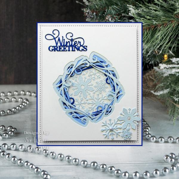 Creative Expressions - Craft Dies -  Festive Snowflake Panel  - Stanze