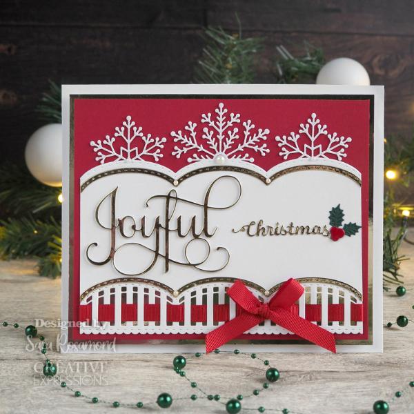 Creative Expressions - Craft Dies -  Festive Snowflake Scalloped Border - Stanze