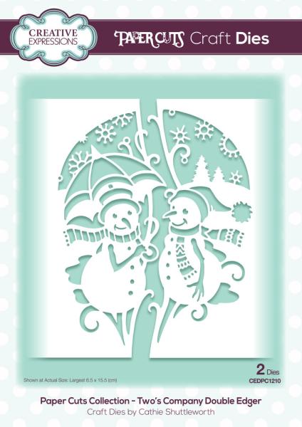 Creative Expressions - Craft Dies -  Paper Cuts Two's Company Double Edger  - Stanze