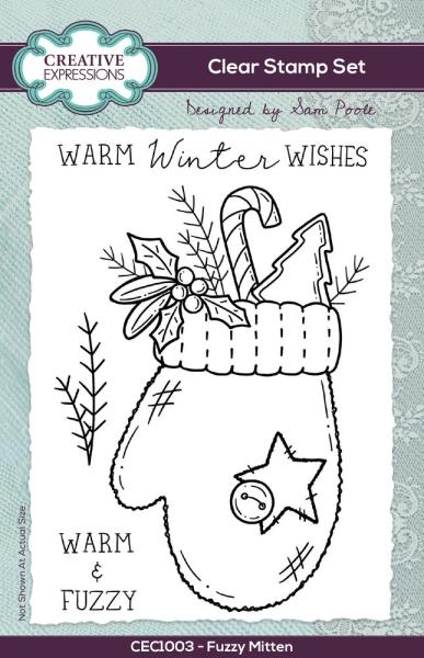 Creative Expressions - Clear Stamp A6 - Fuzzy Mittens - Stempel