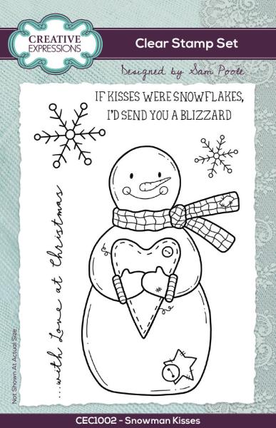 Creative Expressions - Clear Stamp A6 - Snowman Kisses - Stempel