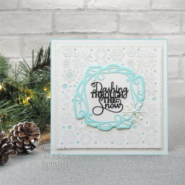 Creative Expressions - Craft Dies -  Festive Blustery Frame  - Stanze