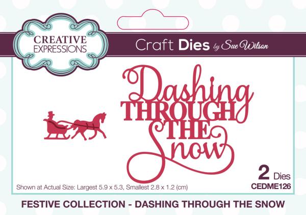 Creative Expressions - Craft Dies -  Festive Mini Expressions Dashing Through The Snow  - Stanze