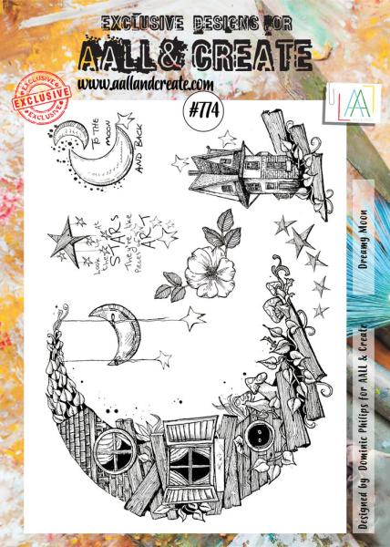 AALL and Create - Stamp - Dreamy Moon  - Stempel A4