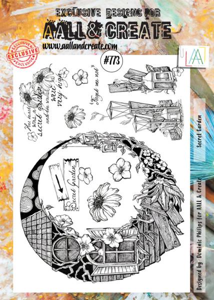 AALL and Create - Stamp - Secret Garden  - Stempel A4