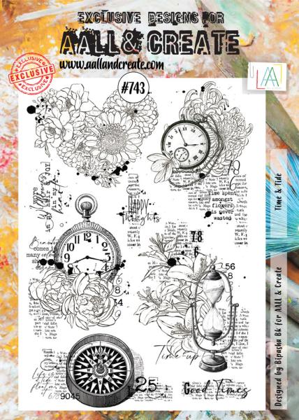 AALL and Create - Stamp - Time & Tide  - Stempel A4