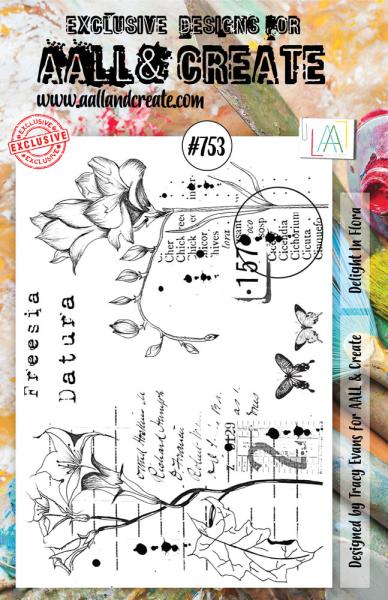 AALL and Create - Stamp -  Delight In Flora  - Stempel A5