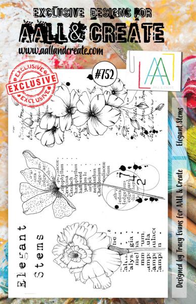 AALL and Create - Stamp -  Elegant Stems  - Stempel A5