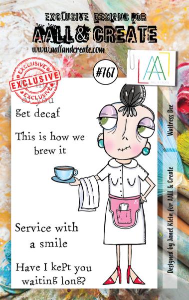 AALL and Create - Stamp -  Waitress Dee  - Stempel A7