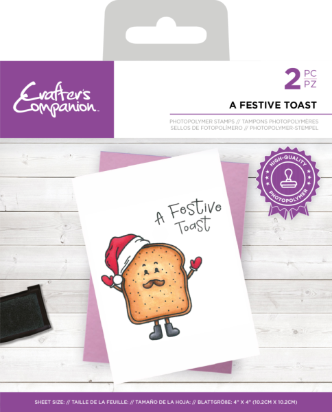 Crafters Companion -  A Festive Toast - Clear Stamps