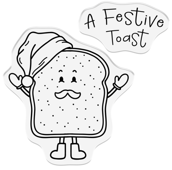 Crafters Companion -  A Festive Toast - Clear Stamps