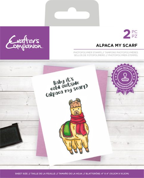 Crafters Companion - Alpaca my Scarf  - Clear Stamps