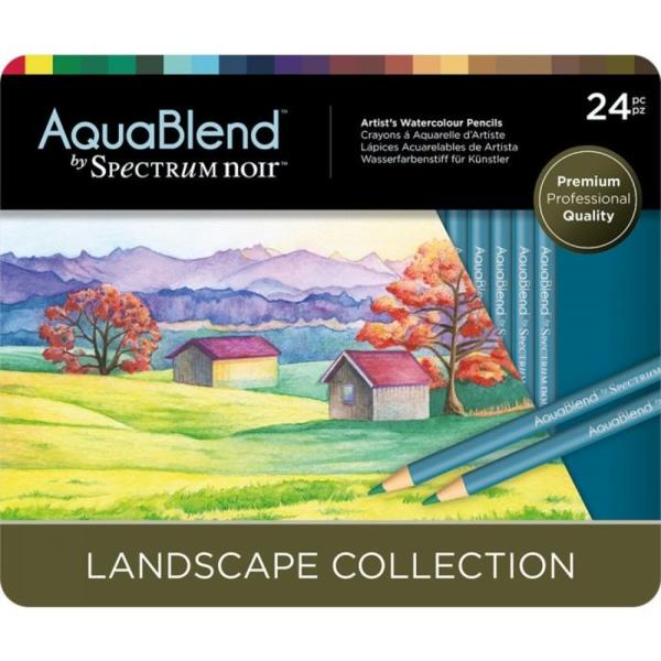 Spectrum Noir - AquaBlend Pencils -  " Landscape " - 24 Aquarellstifte 