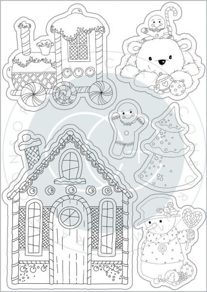 Craft Consortium - Clear Stamp -Candy Christmas - Stempel