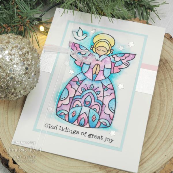 Woodware - Clear Stamps - Angel Blessings  - Stempel 