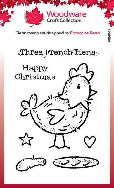 Woodware - Clear Stamps - French Hen  - Stempel 